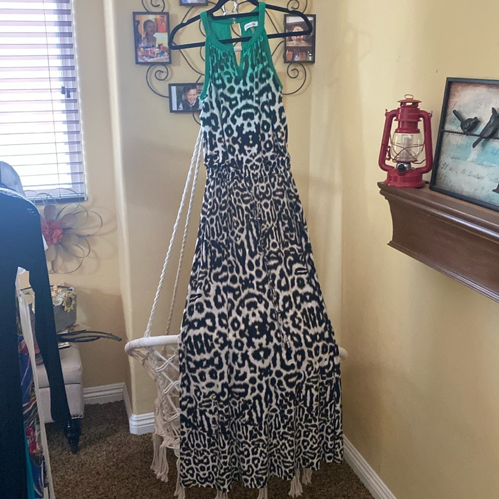 Beautiful maxi leopard dress from Calvin Klein